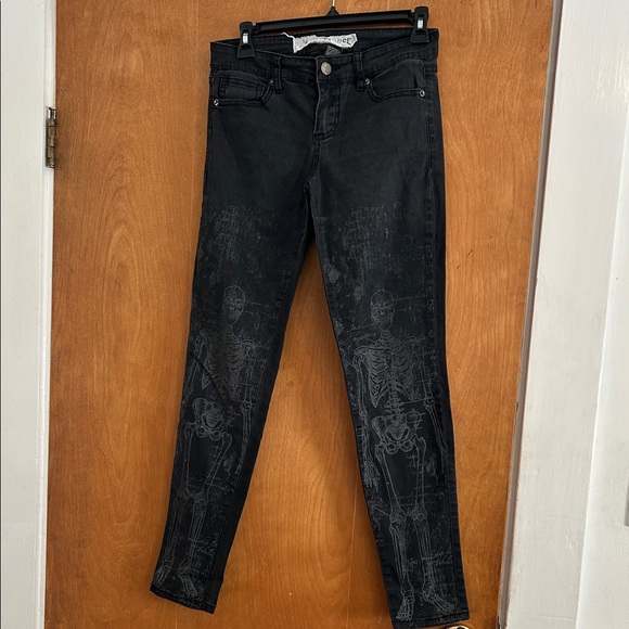 Lip Service Denim - Lip Service Black Skeleton Skinny Jeans